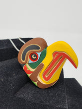 Load image into Gallery viewer, Eagle mask necklace by Wayne Alfred