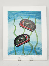 Load image into Gallery viewer, Two Salmon Eggs - Giclée print by Cheryl Wadhams