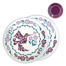 Load image into Gallery viewer, Porcelain art dinner plates (set of 2)