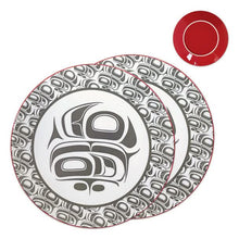 Load image into Gallery viewer, Porcelain art dinner plates (set of 2)