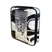 Load image into Gallery viewer, Roy Henry Vickers Raven Faux Rabbit Fur Throw Blanket