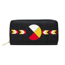 Load image into Gallery viewer, Medicine Wheel Zip-Around Wallet