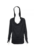Load image into Gallery viewer, Black Bamboo Pullover Hoodie