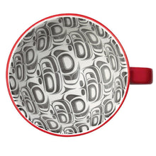 Load image into Gallery viewer, Porcelain Art Mug - Transforming Eagle - Ryan Cranmer (Red)