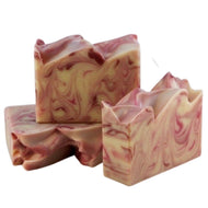 Festive Artisan Bar Soap– Candy Cane Ribbons