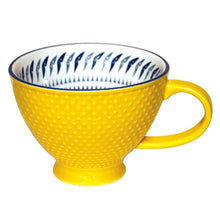 Load image into Gallery viewer, Porcelain Art Mug - Hummingbird - Maynard Johnny Jr. (Yellow)