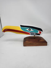 Load image into Gallery viewer, Small Seagull mask on stand by Aubrey Johnston Jr
