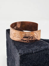 Load image into Gallery viewer, Eagle, Bear and Raven copper bracelet by Allen Wilson
