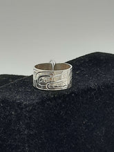 Load image into Gallery viewer, 3/8&quot; Wolf ring - size 7 by Billy Cook
