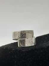 Load image into Gallery viewer, Raven Wrap Ring 1/4&quot; by Billy Cook
