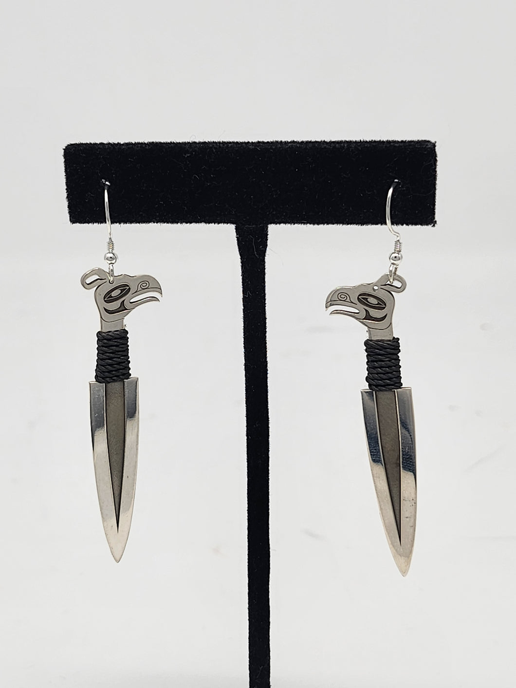 Knife earrings by Edwin Neel