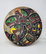 Killer whale and Thunderbird drum by Arthur Shaughnessy