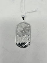 Load image into Gallery viewer, Silver dog tag pendants by Val Lancaster
