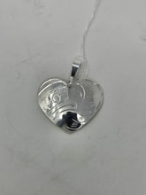 Load image into Gallery viewer, Silver heart pendants by Valerie Lancaster
