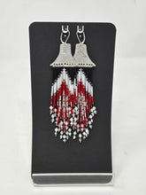 Load image into Gallery viewer, Assorted silver beaded earrings by Valerie Lancaster
