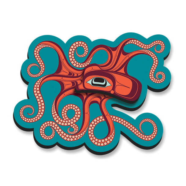 3D Magnet - Octopus (Nuu) by  Ernest Swanson
