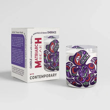 Load image into Gallery viewer, Scented Candle with 'Matriarch Bear' by Trevor Hunt (Kwakwaka'wakw Nation)
