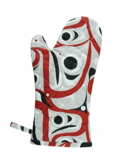 Salmon Oven Mitt by Jim Charlie