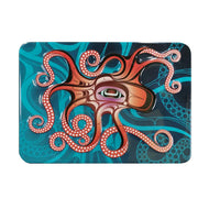 Embossed Metal Magnet - Octopus (Nuu) by Ernest Swanson