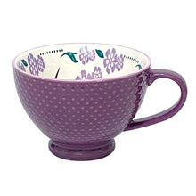 Load image into Gallery viewer, Porcelain Art Mug - Hummingbird (Purple)

