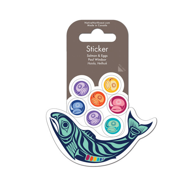 Sticker - Salmon and Eggs by Paul Windsor