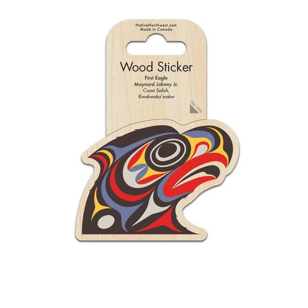 Wood Sticker - First Eagle by Maynard Johnny Jr – U'mista Cultural Centre