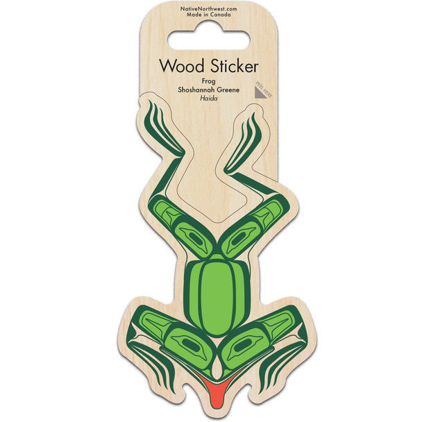 Wood Sticker - Frog by Shoshannah Greene
