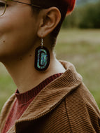 Abalone Ovoid earrings