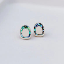 Load image into Gallery viewer, Coastal Ovoid earrings from Copper Canoe Woman
