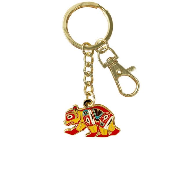 Enamel Keychain - Bear by Ben Houstie – U'mista Cultural Centre
