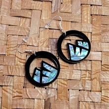 Load image into Gallery viewer, Abalone Mountain earrings by Copper Canoe Woman
