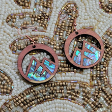 Load image into Gallery viewer, Abalone Mountain earrings by Copper Canoe Woman
