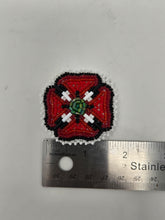 Load image into Gallery viewer, Beaded poppies by Augusta Gladstone
