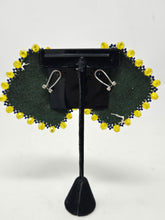 Load image into Gallery viewer, Spam earrings bead work by Augusta Gladstone
