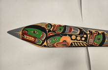 Load image into Gallery viewer, Double sided paddle (Thunderbird and Killer whale) by Arthur Shaughnessy
