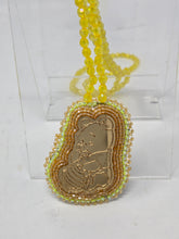 Load image into Gallery viewer, Winnie the Pooh medallion bead work by Augusta Gladstone
