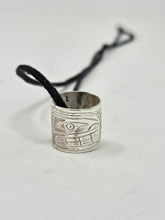 Load image into Gallery viewer, Silver bead necklaces (leather cord) by Valerie Lancaster
