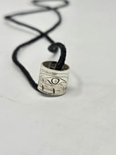 Load image into Gallery viewer, Silver bead necklaces (leather cord) by Valerie Lancaster
