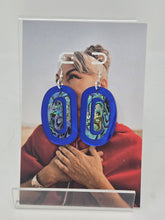 Load image into Gallery viewer, Abalone Ovoid earrings by Copper Canoe Woman
