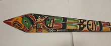 Load image into Gallery viewer, Double sided paddle (Thunderbird and Killer whale) by Arthur Shaughnessy
