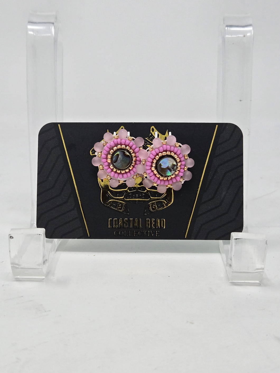 Small beaded studs by Jenna Lancaster