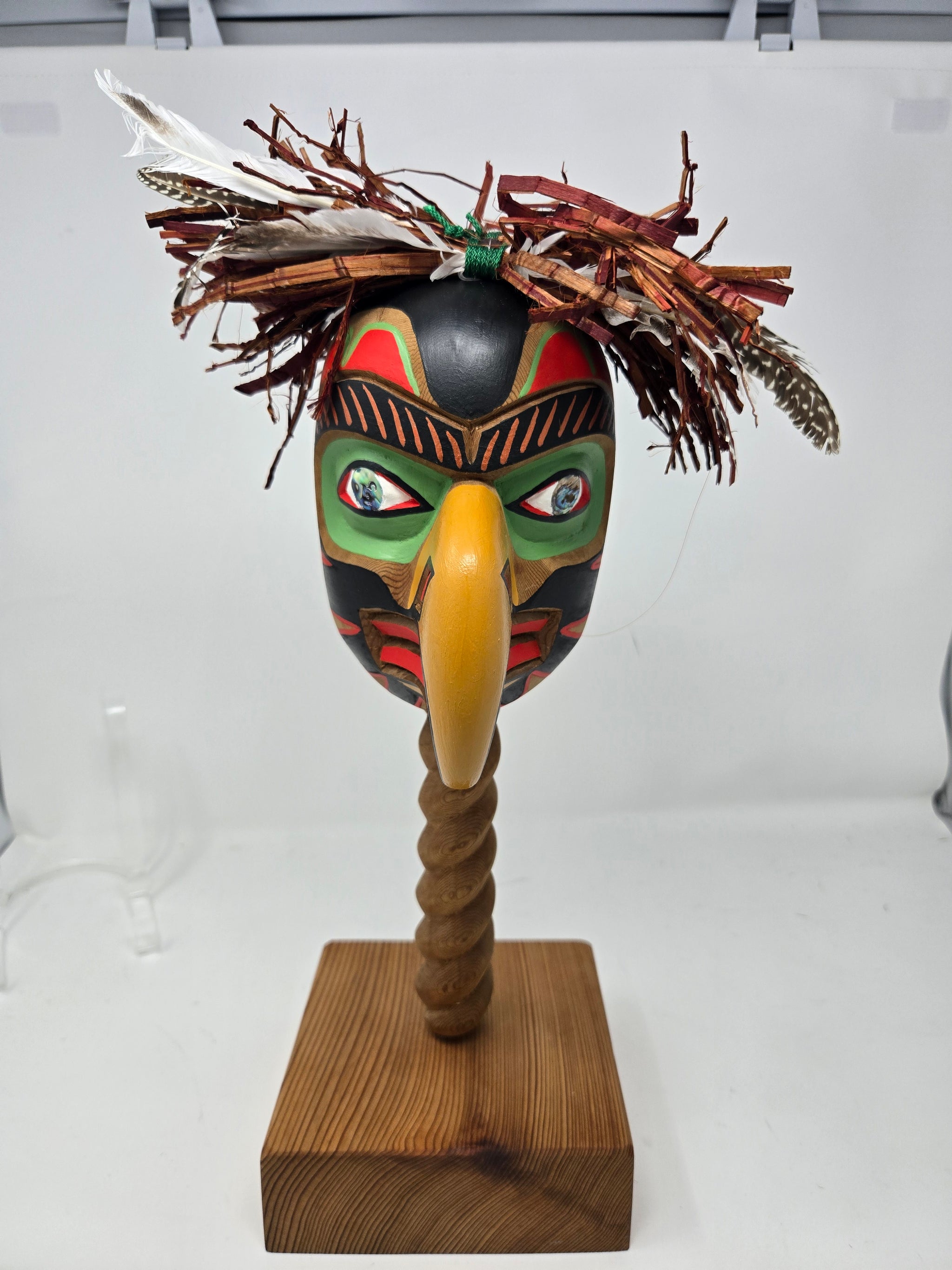 ヴィンテージ ネイティブ カナダ ウッド マスク フォークアート カナダ フォークアート ネイティブ マスク ヴィンテージ お面