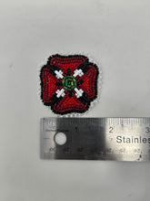 Load image into Gallery viewer, Beaded poppies by Augusta Gladstone
