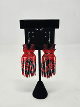 Load image into Gallery viewer, Red dress earrings by Augusta Gladstone
