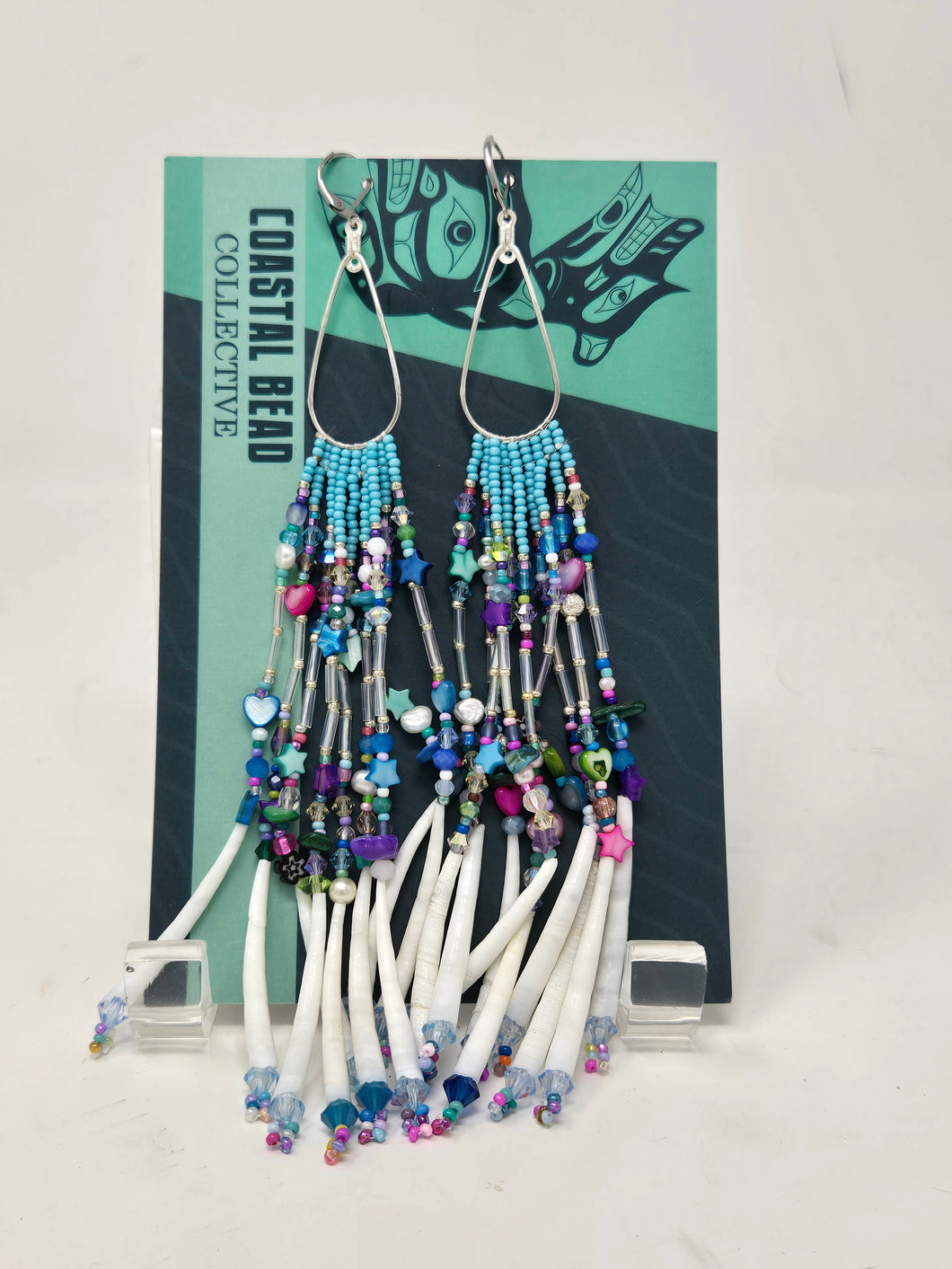 Confetti fringe earrings by Jenna Lancaster