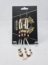 Load image into Gallery viewer, Woven dentalium drops by Brandi Lancaster
