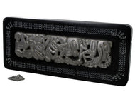 Native Panel Pipe Design Crib Board - Pewter Inlay
