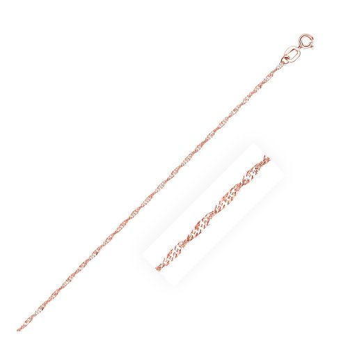 14K Rose Gold Chain Necklace Singapore 20