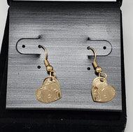 Gold Eagle Heart Earrings by VAL