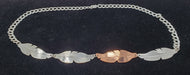 4 Feather Necklace - 3 silver - 1 copper by VAL